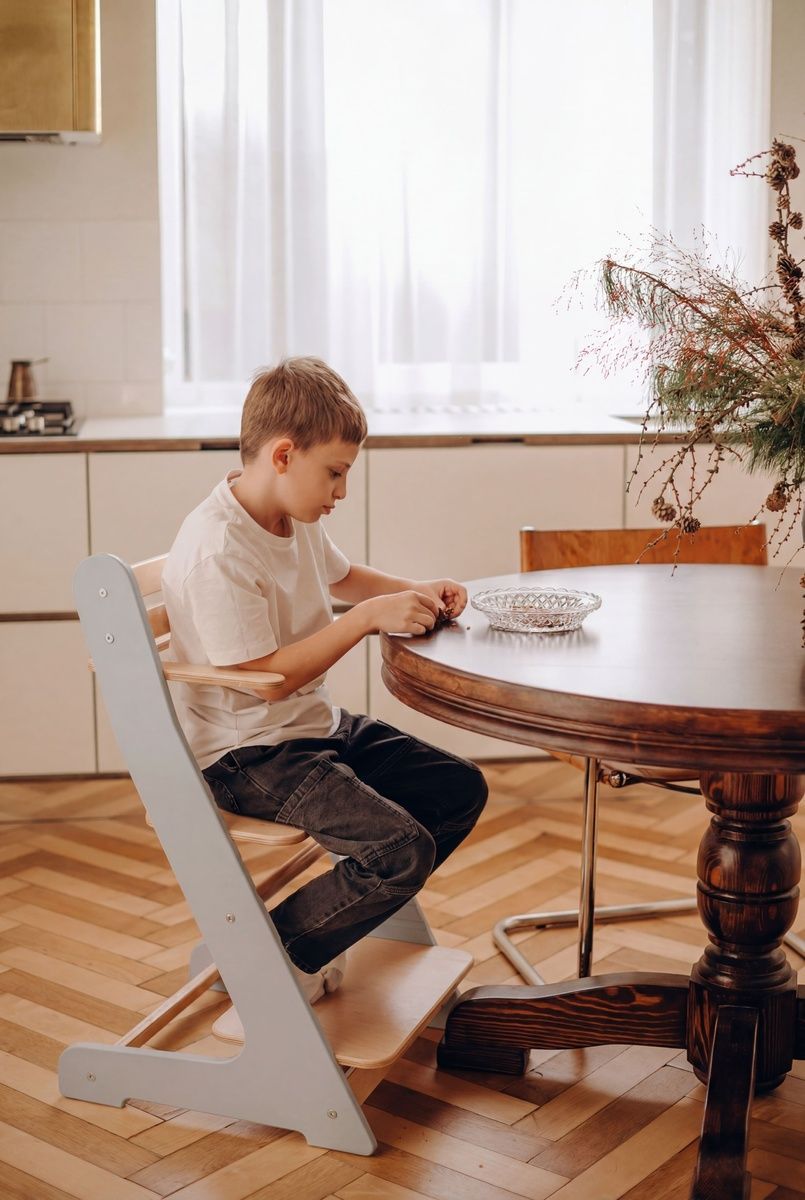 Зростаючий стілець Сірий Grow-with-me chair фото